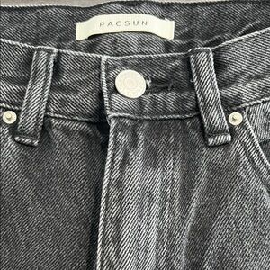 PacSun Charcoal and Light Gray Denim